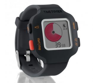 Armband-Uhr Time Timer Watch Junior in orangegrau