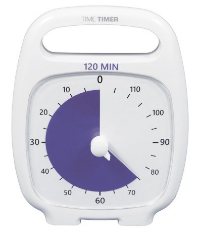 Time Timer Plus weiß mit 120 Minuten